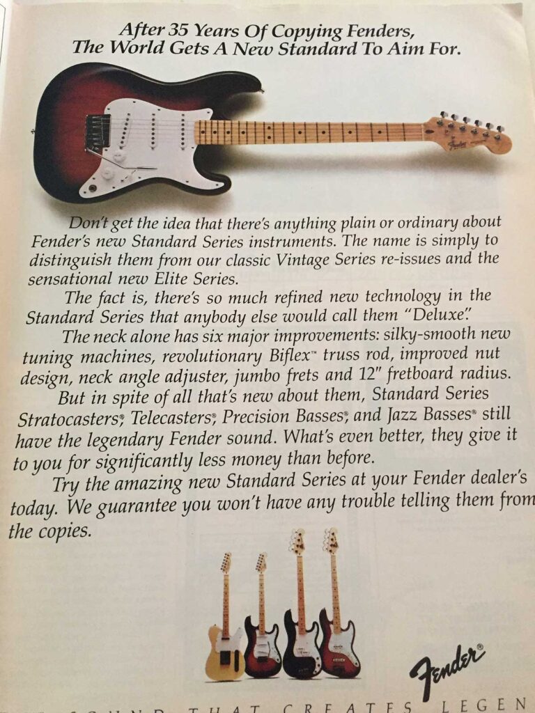 1983 Fender Standard Strat Ad
